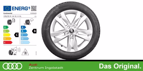 Original SKODA Fabia (IV) 16 Zoll Winterkomplettradsatz "Canis silber" CONTINENTAL WinterContact TS870 195/55 16 91H XL Original SKODA Fabia (IV) 16 Zoll Winterkomplettradsatz "Canis silber" CONTINENTAL WinterContact TS870 195/55 16 91H XL