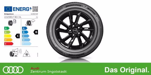 Original SKODA Karoq 17 Zoll Winterkomplettradsatz Borbet DK / 216557VL6BRDK3 Bridgestone 215/55 R17 98 V/XL 6,5x17 ET38