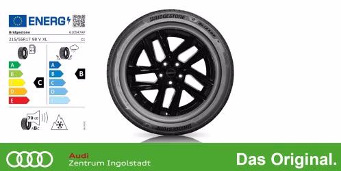Original Skoda Kodiaq II Winterkomplettradsatz Borbet PK schwarz / 216657VL6BRPK3 Bridgestone Blizzak 6 215/65 R17 103 V/XL 7,0x17 ET40