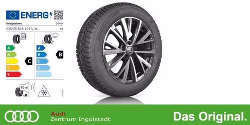 Original Skoda Kodiaq II Winterkomplettradsatz Gigaro Schwarz-Silber / 236558VL6BRGI3 Bridgestone BLIZZAK 6 235/55 R18 104 V/XL 7,5x18 ET40