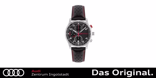 Original Audi Sport Chronograph Carbon, Herren, silber/schwarz 3102500500