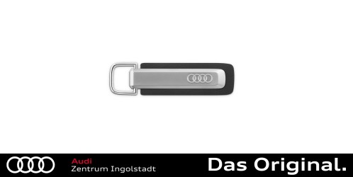 Original Audi Schlüsselanhänger Ringe, silber/schwarz 3182500100 Original Audi Schlüsselanhänger Ringe, silber/schwarz 3182500100
