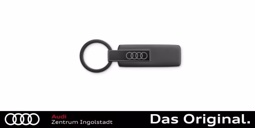 Original Audi Schlüsselanhänger Edelstahl, schwarz 3182501810