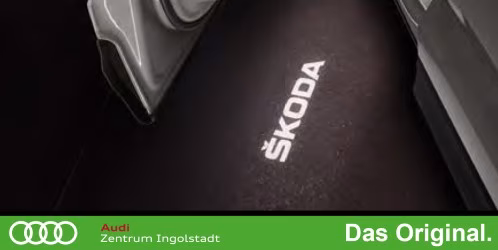 Original Skoda Einstiegsleuchten Satz mit schmalem Stecker Links (für Fahrzeuge ab 25.11.2019) 5E3052133E