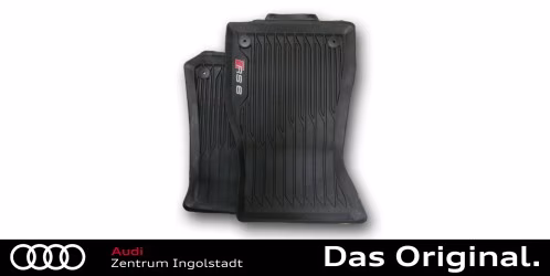 Original Audi RS6 (4K) Gummifußmatten Satz Vorne mit Schriftzug "RS6" 4K1061501A 041