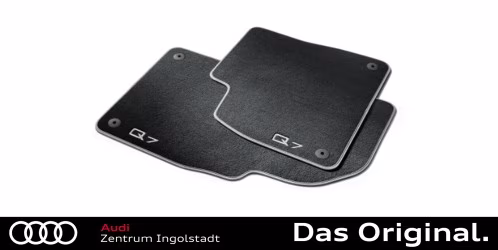 Original Audi Q7/SQ7 (4M) Textilfußmatten Satz Vorne, schwarz/silbergrau 4M1061275  MNO