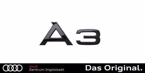 Original Audi A3 (8Y) Schriftzug in Schwarz für das Heck 8Y0071803 Original Audi A3 (8Y) Schriftzug in Schwarz für das Heck 8Y0071803