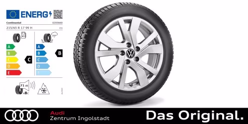 Original VW Tayron/Tiguan 17 Zoll Winterkomplettradsatz "Rockingham"