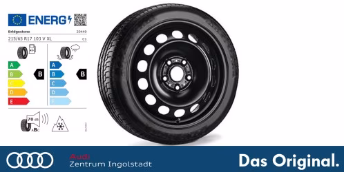 Original VW Tayron/Tiguan 17 Zoll  Winterkomplettradsatz auf Stahlfelge