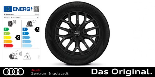 Original Audi Q3 (FJ) 18 Zoll Winterkomplettradsatz Vielspeichen-Design Bridgestone BLIZZAK LM005 235/55 R18 100V 8,0Jx18