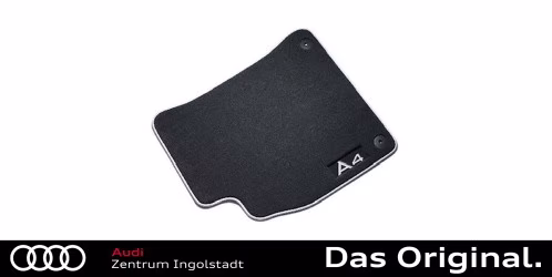 Original Audi A4 (B8) Avant/Limousine Textilfußmatten Satz Vorn schwarz/silbergrau 8K1061275  MNO