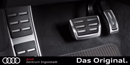 Original Audi A4 (8W) / A5 (F5) Pedalkappen Set ink. Fußstütze (Automatikgetriebe) 8W1064205A