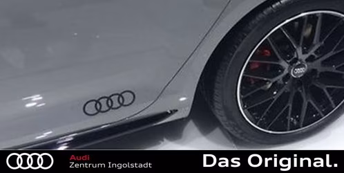 Original Audi Zubehör, Dekorfolie Audi-Ringe in Brillantschwarz, 8W0064317E