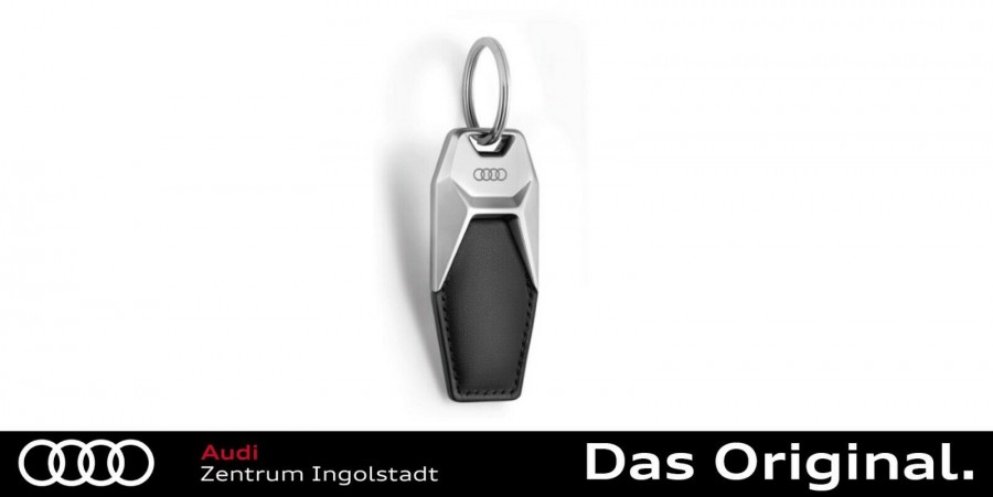 Original Audi Schlüsselanhänger Leder Ringe 3181900600