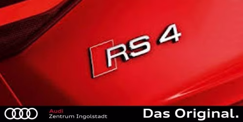 Original Audi RS4 Schriftzug Chrom 8D9853740  2ZZ