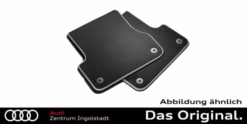 Original Audi Q7 / SQ7 (4M) Textilfußmatten Satz Hinten, schwarz/silbergrau 4M0061276  MNO