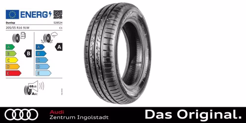Original Dunlop Sommerreifen Sport BluResponse 205/55 R16 91W Kostenlose Zustellung im Umkreis von 40 KM!